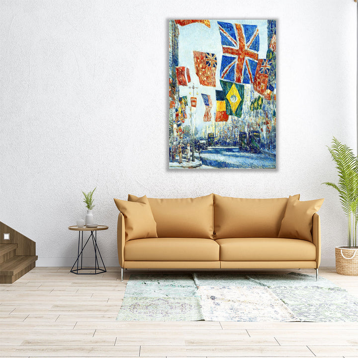 Avenue of the Allies, 1918 - Canvas Print Wall Art