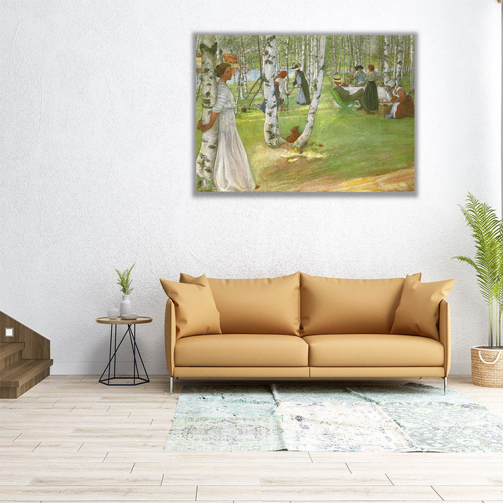 Breakfast in the Open - Canvas Print Wall Art