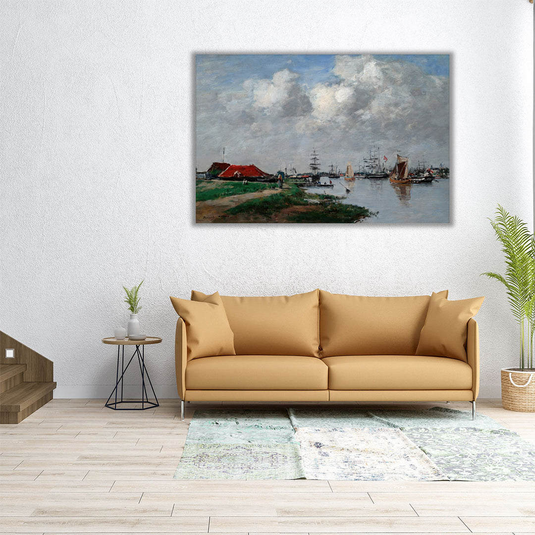 The Escaut River in Antwerp - Canvas Print Wall Art