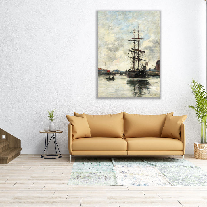 Ship on the Touques - Canvas Print Wall Art