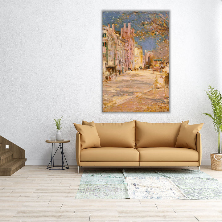Boston Street Scene - Canvas Print Wall Art