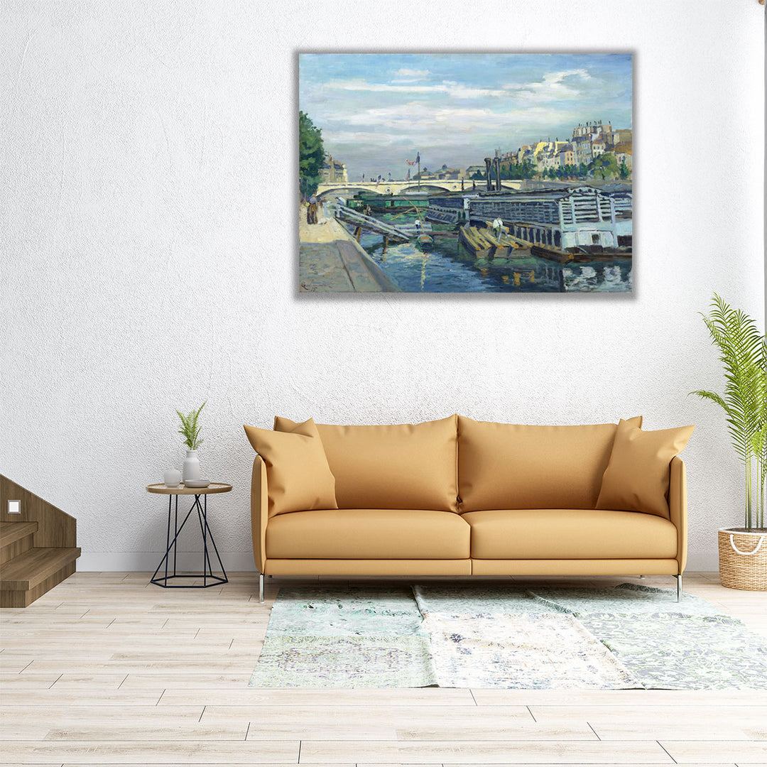 The Bridge of Louis Philippe, 1875 - Canvas Print Wall Art
