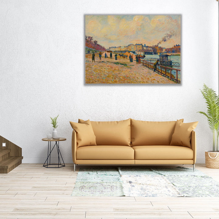 Quai Saint Bernard, Paris - Canvas Print Wall Art