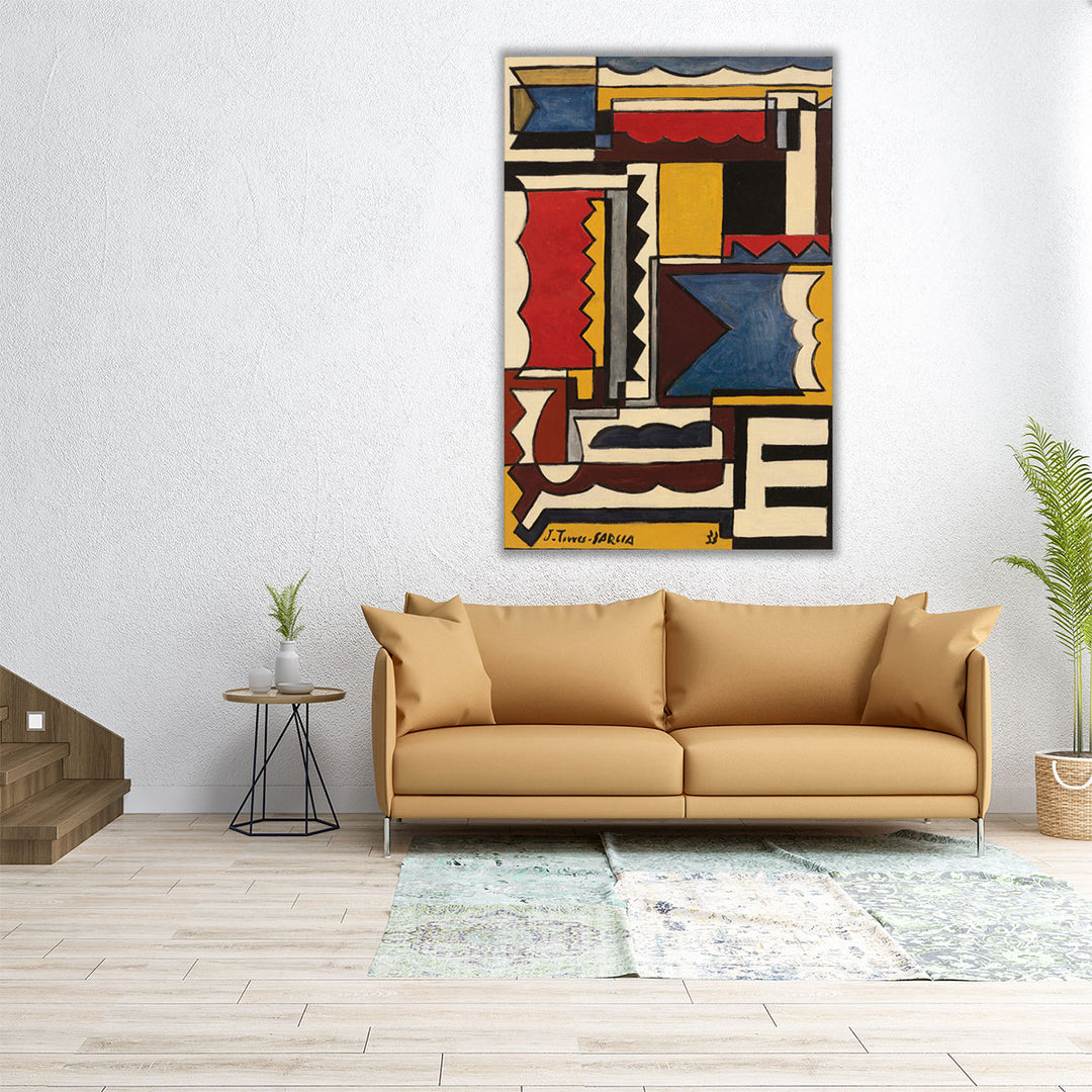Estructura con Formas Trabadas, 1933 - Canvas Print Wall Art