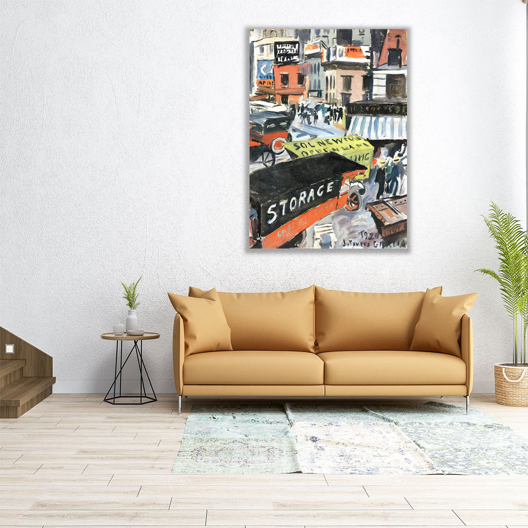 Fourteenth Street, 1920 - Canvas Print Wall Art