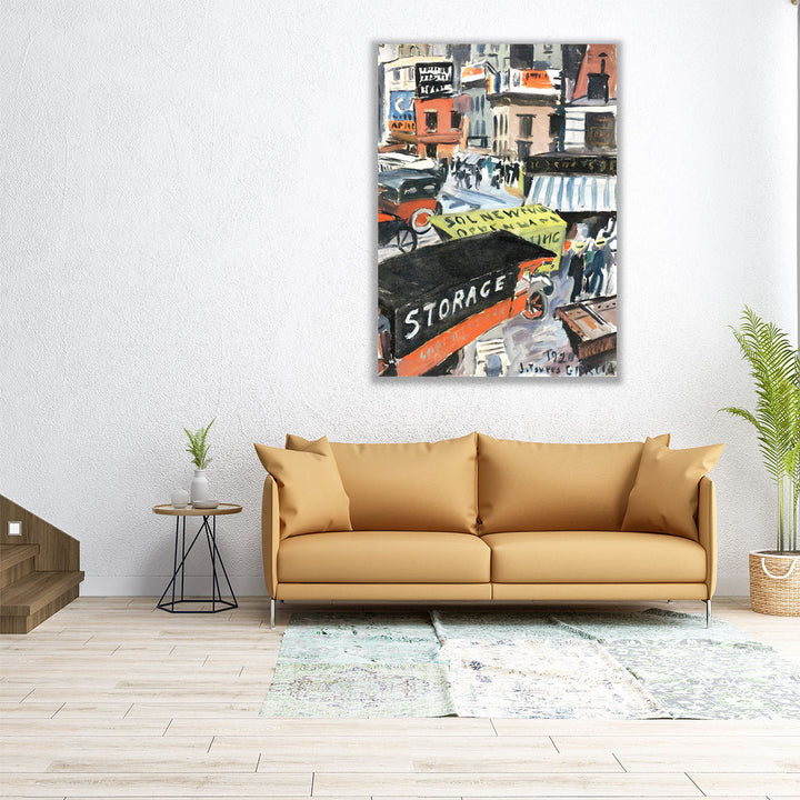 Fourteenth Street, 1920 - Canvas Print Wall Art