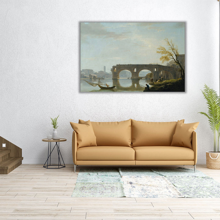 View Of The Ponte Rotto, Rome - Canvas Print Wall Art