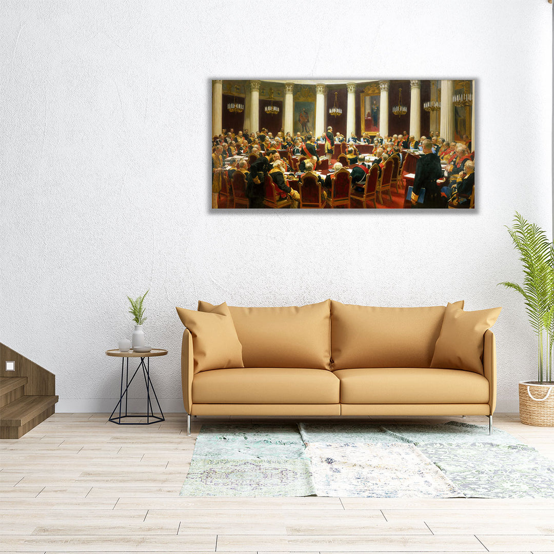 The Ceremonial Meeting of the State Council, 7 May 1901 - Canvas Print Wall Art