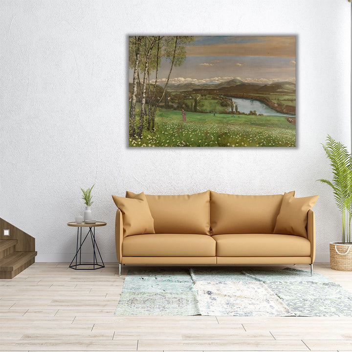 Das Rheintal bei Säckingen, 1899 - Canvas Print Wall Art