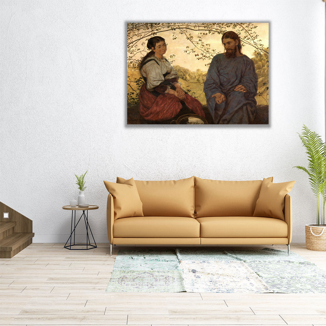 Christus und die Samariterin, 1881 - Canvas Print Wall Art