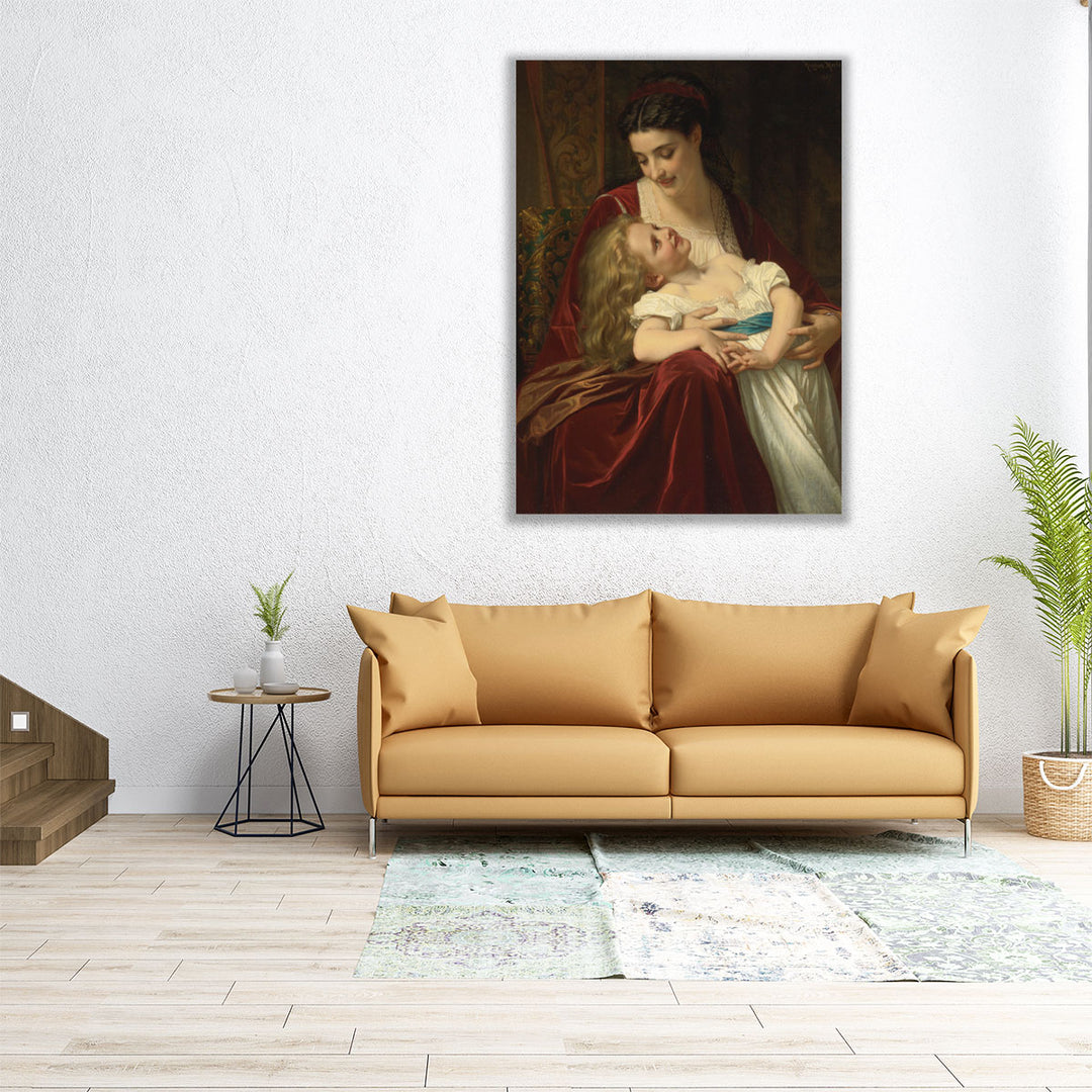 Maternal Affection, 1867 - Canvas Print Wall Art