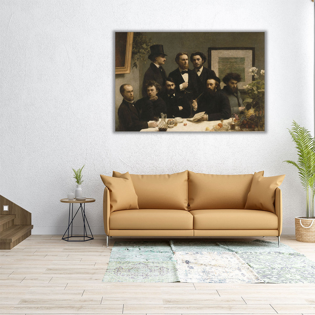 By The Table, 1872 - Canvas Print Wall Art