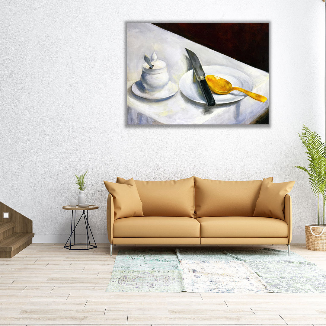 Still Life with Mustard Pot, 1860 - Canvas Print Wall Art