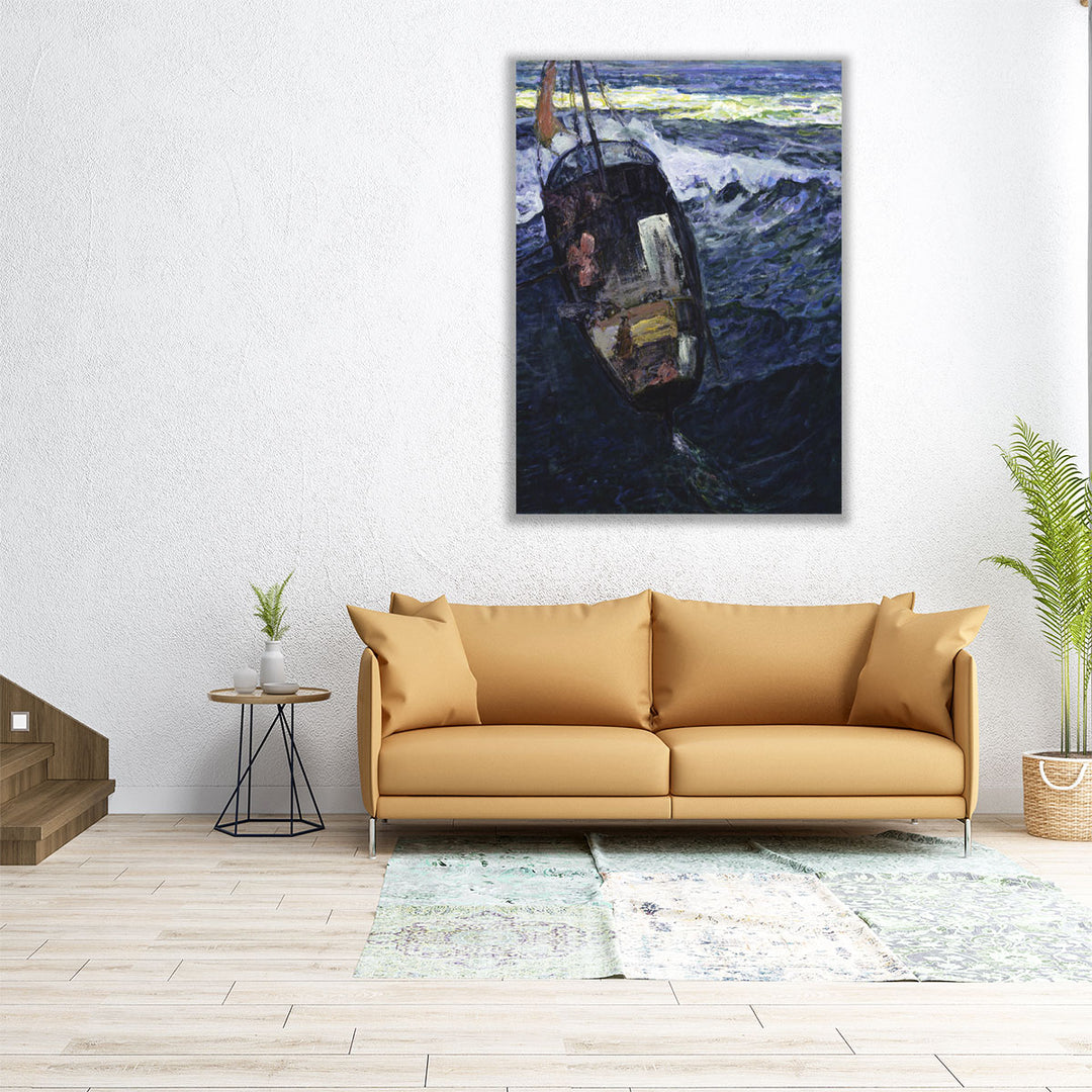 Fishermen at Sea - Canvas Print Wall Art