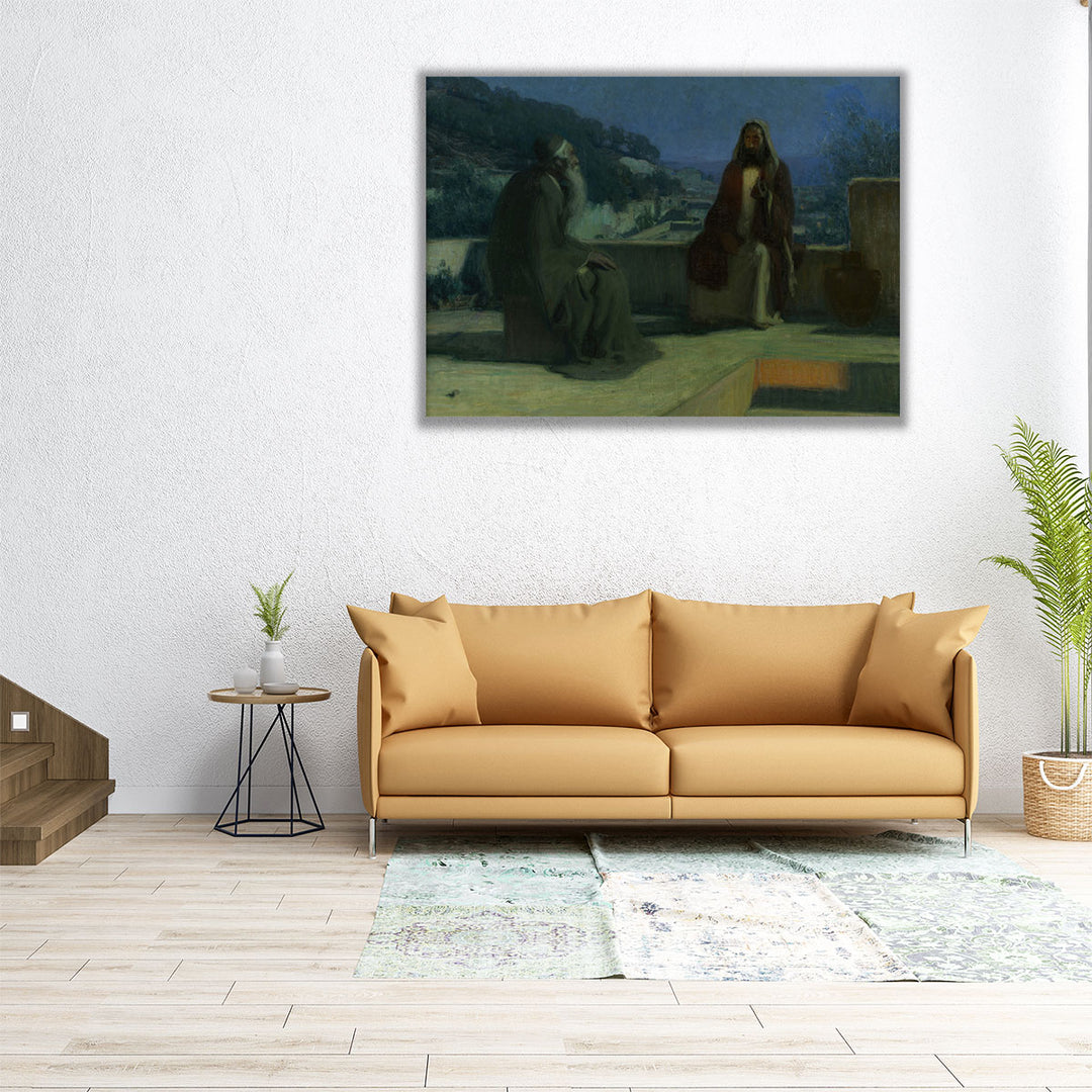 Nicodemus Before Christ - Canvas Print Wall Art