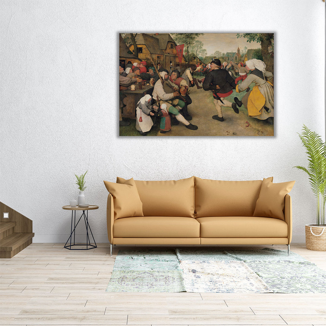 The Peasant Dance, The Peasant and the Wedding Dance Family - Canvas Print Wall Art