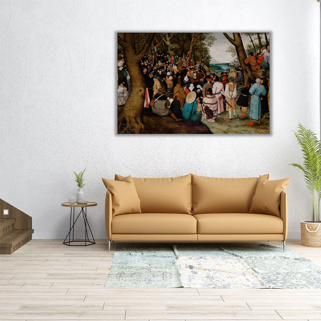 Sermon of Saint John the Baptist - Canvas Print Wall Art