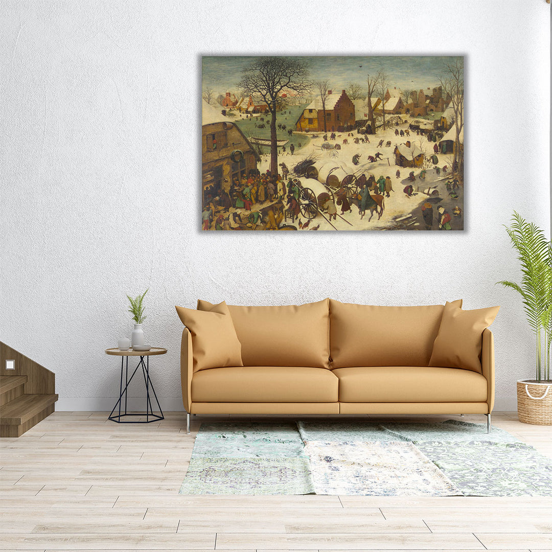 The Census at Bethlehem, Numbering at Bethlehem - Canvas Print Wall Art