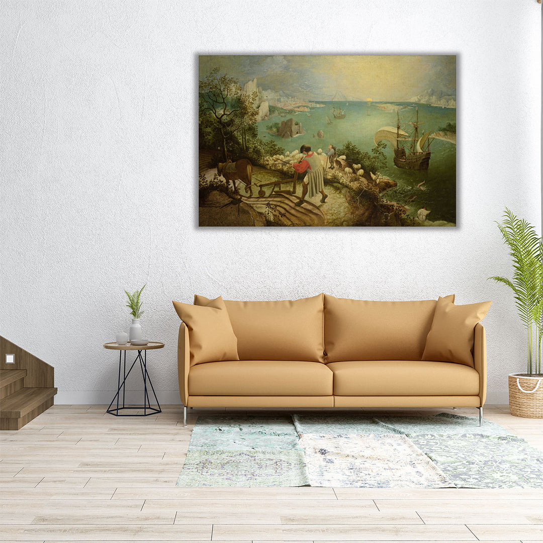 Landscape with the Fall of Icarus - Canvas Print Wall Art