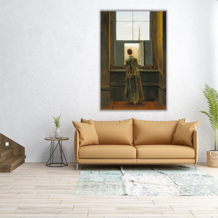 Woman at a Window, 1822 - Canvas Print Wall Art