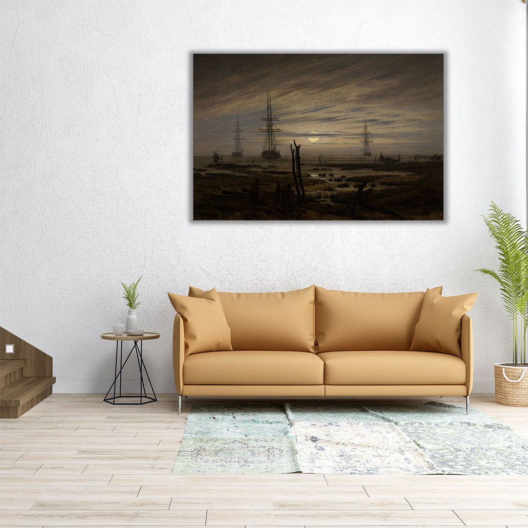 Ships at Anchor - Canvas Print Wall Art