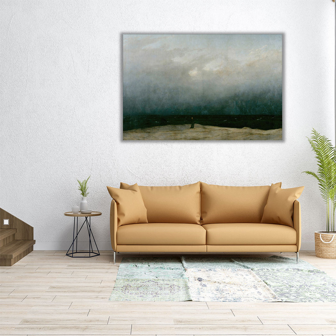 The Monk by the Sea - Canvas Print Wall Art