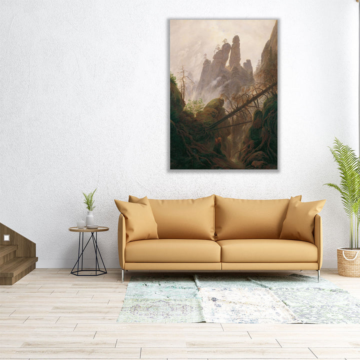 Felsenlandschaft im Elbsandsteingebirge - Canvas Print Wall Art