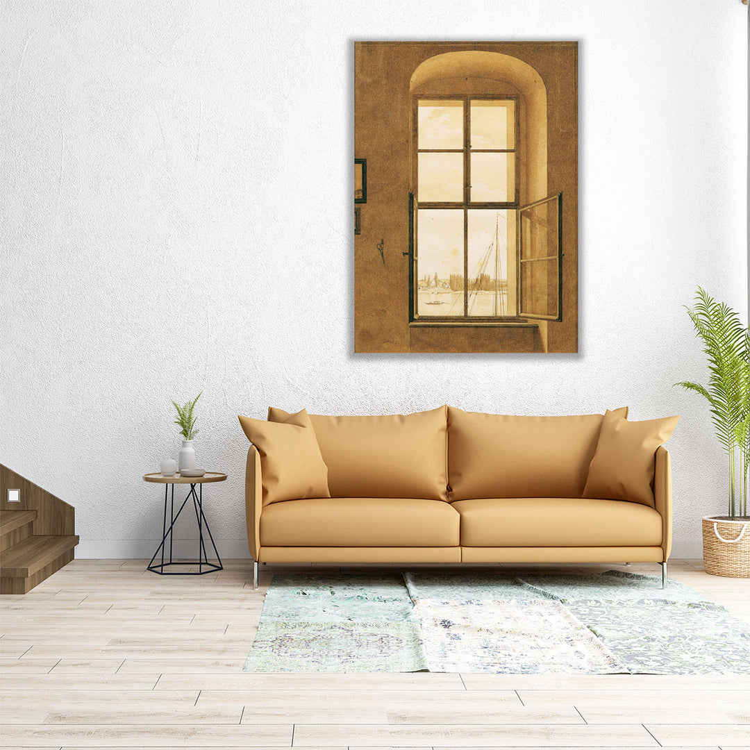 Blick aus dem Atelier des Künstlers - Canvas Print Wall Art