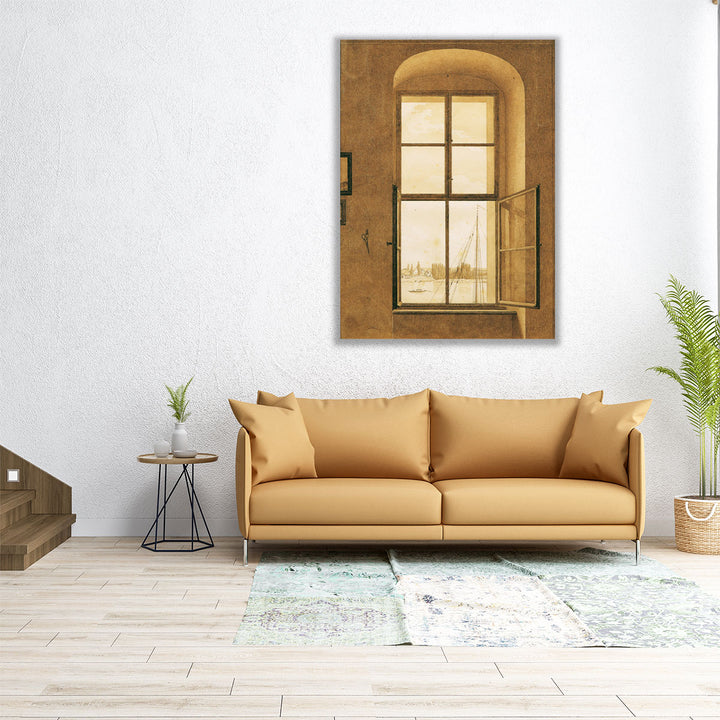Blick aus dem Atelier des Künstlers - Canvas Print Wall Art