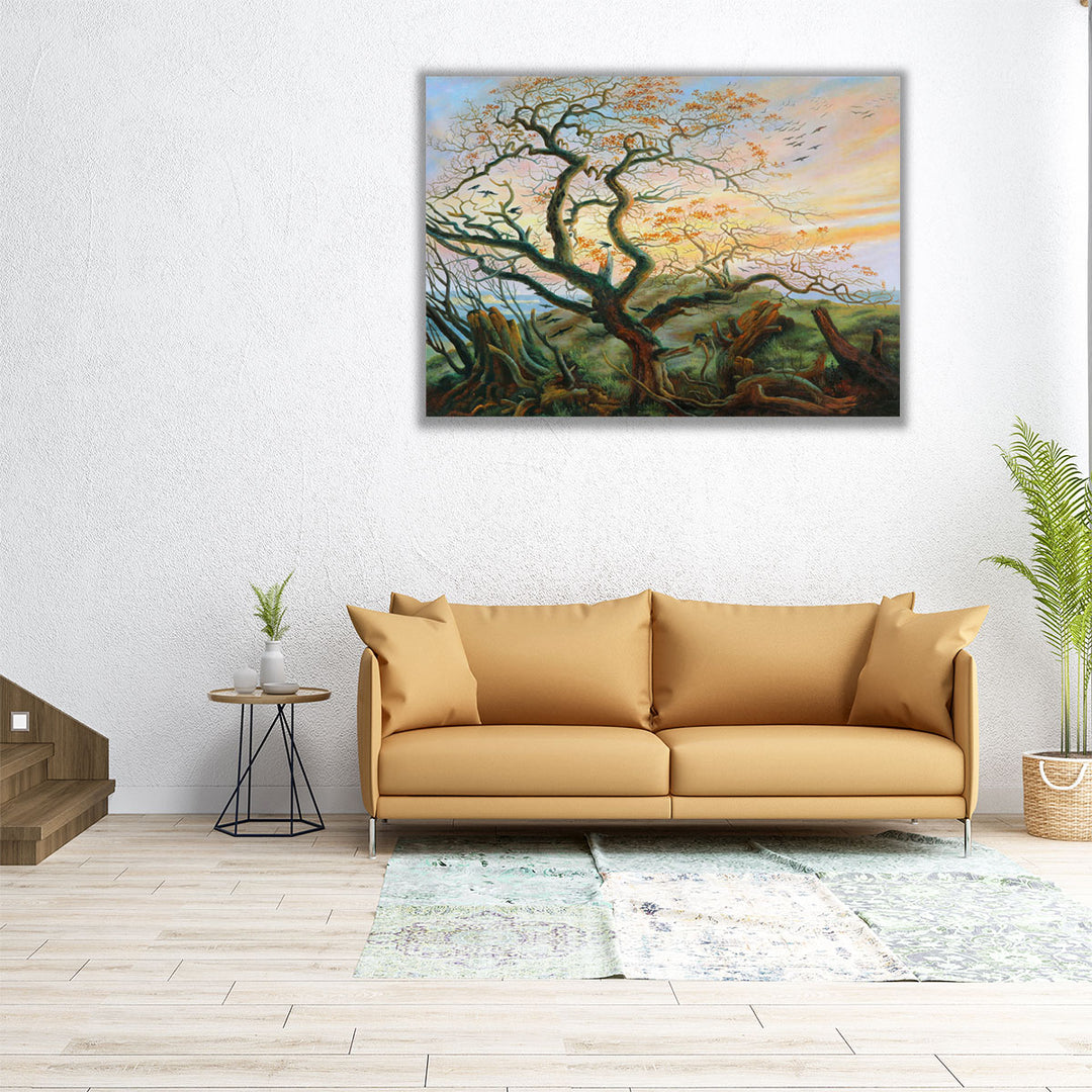 Tree of Crows - Canvas Print Wall Art