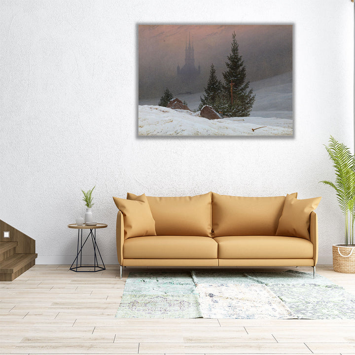 Winter Landscape Caspar David Friedrich - Canvas Print Wall Art