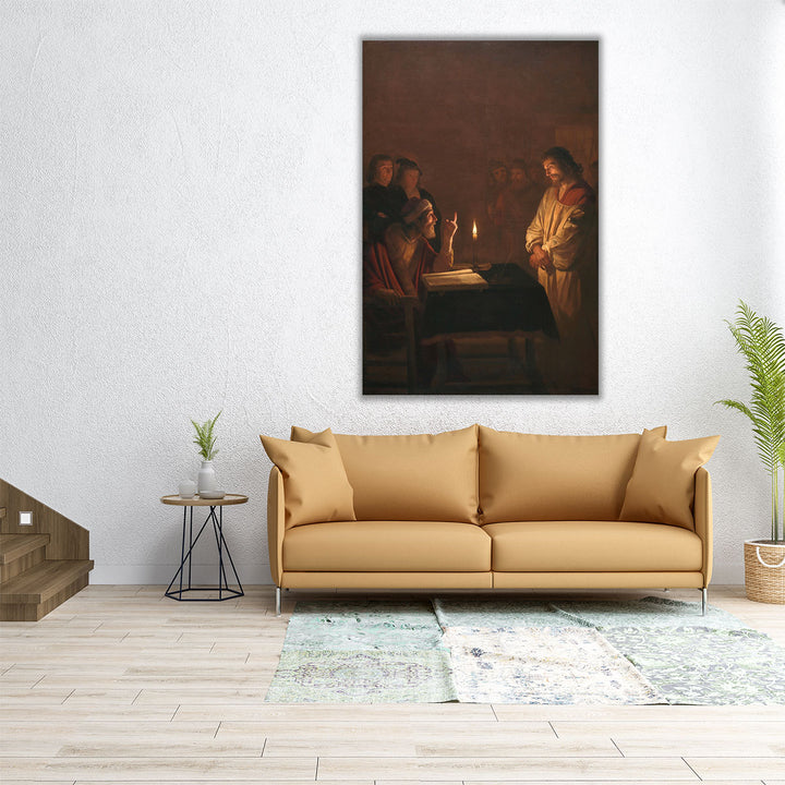 Christ Before the High Priest - Canvas Print Wall Art