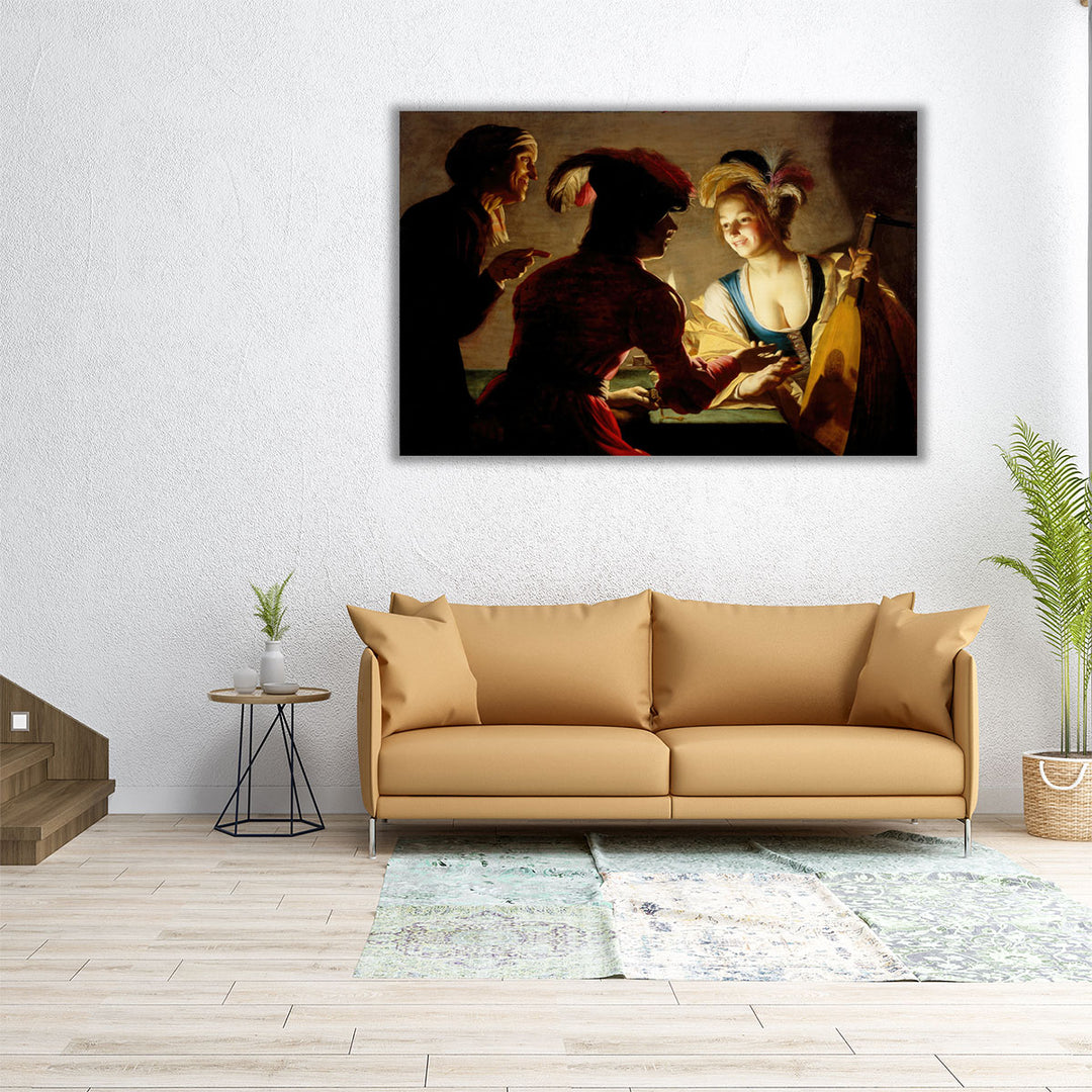 The Procuress - Canvas Print Wall Art