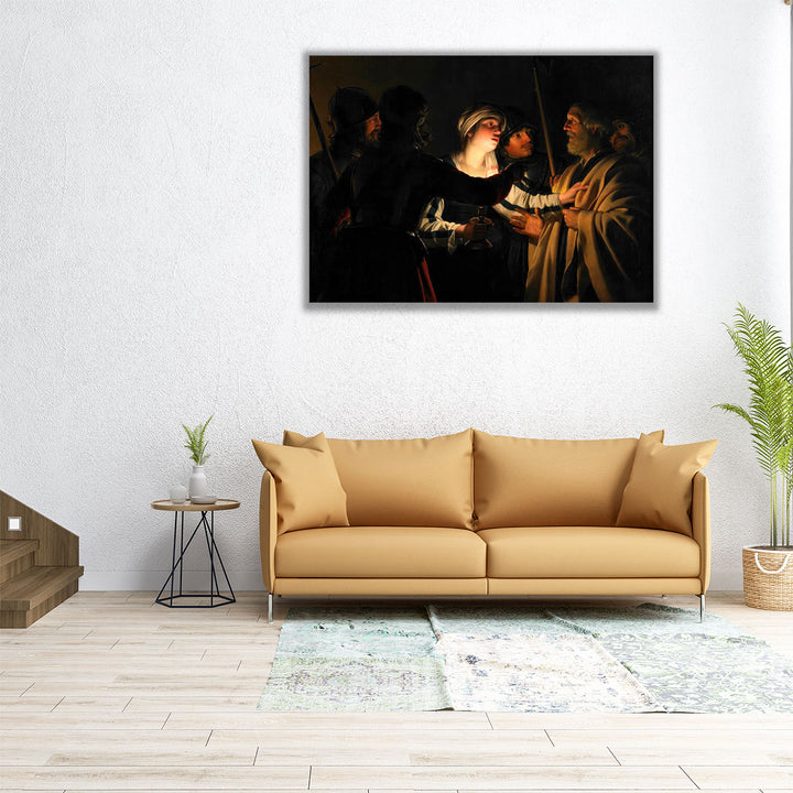 The Denial of Saint Peter - Canvas Print Wall Art