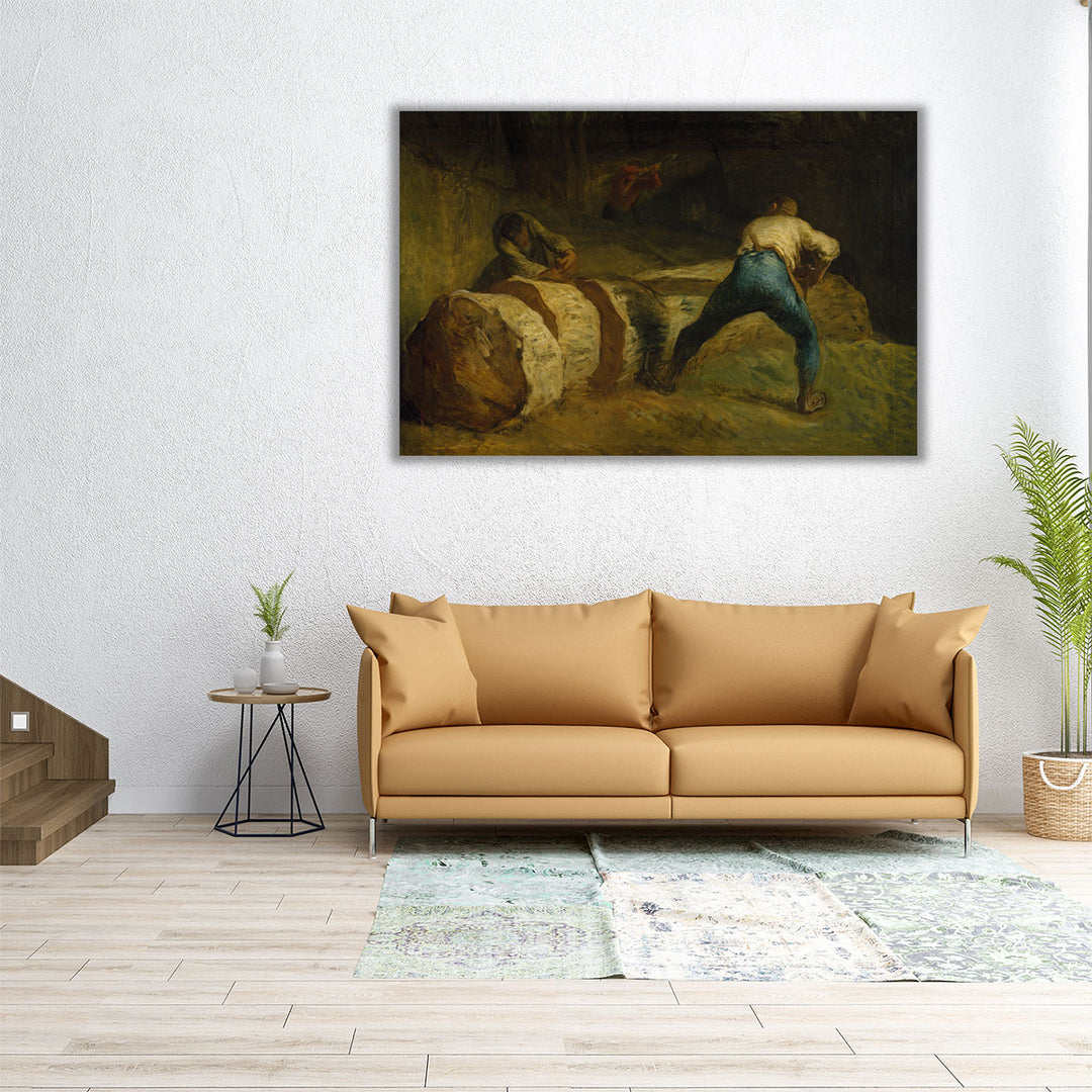 The Wood Sawyers - Canvas Print Wall Art