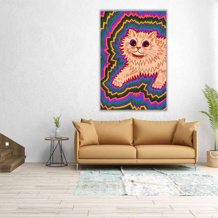 Kaleidoscope Cats III - Canvas Print Wall Art