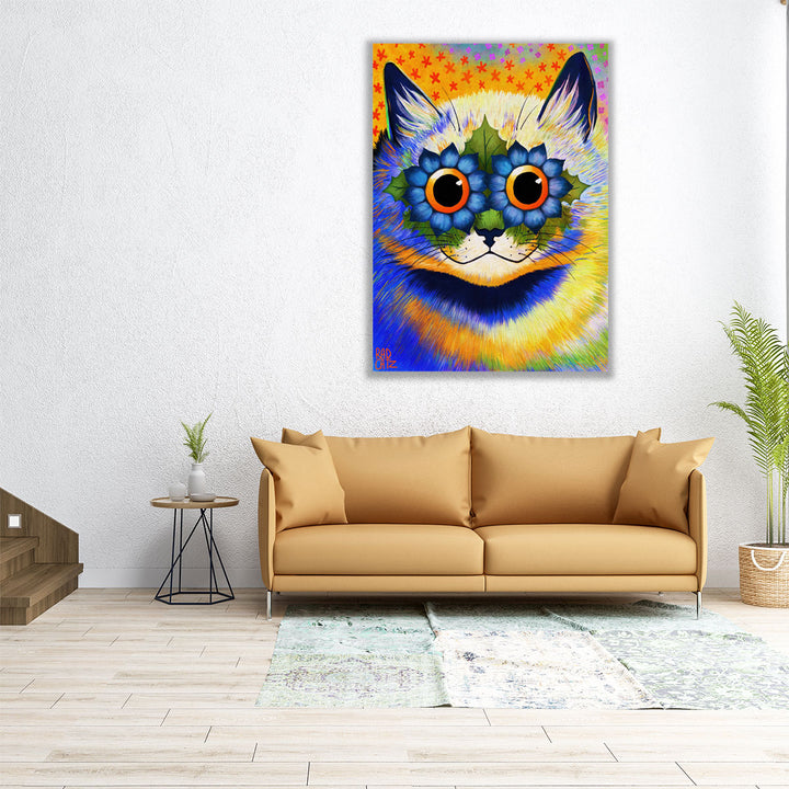 Flower Kitty - Canvas Print Wall Art