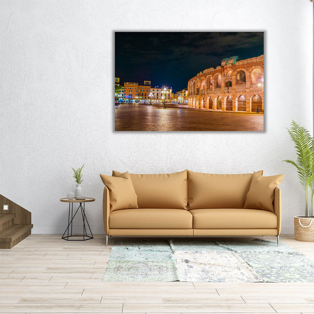 Ancient Amphitheater Arena, Verona, Italy - Canvas Print Wall Art