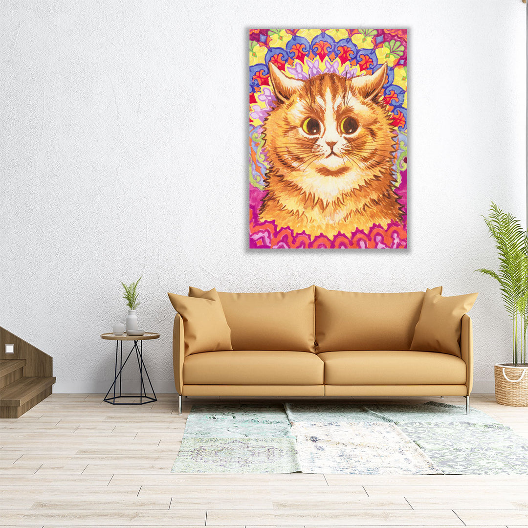 A Psychotic Cat - Canvas Print Wall Art
