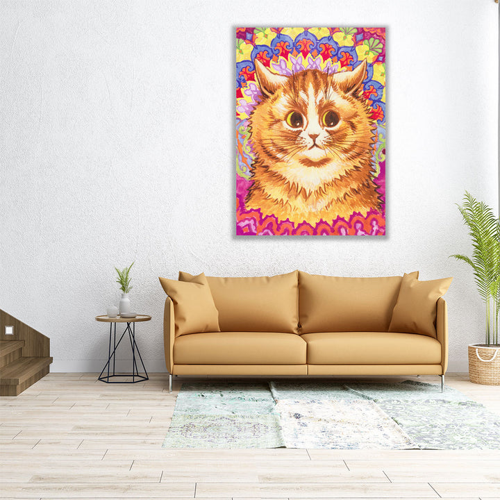 A Psychotic Cat - Canvas Print Wall Art