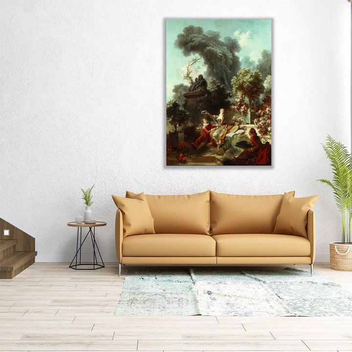 The Progress of Love, The Lover Crowned - Canvas Print Wall Art