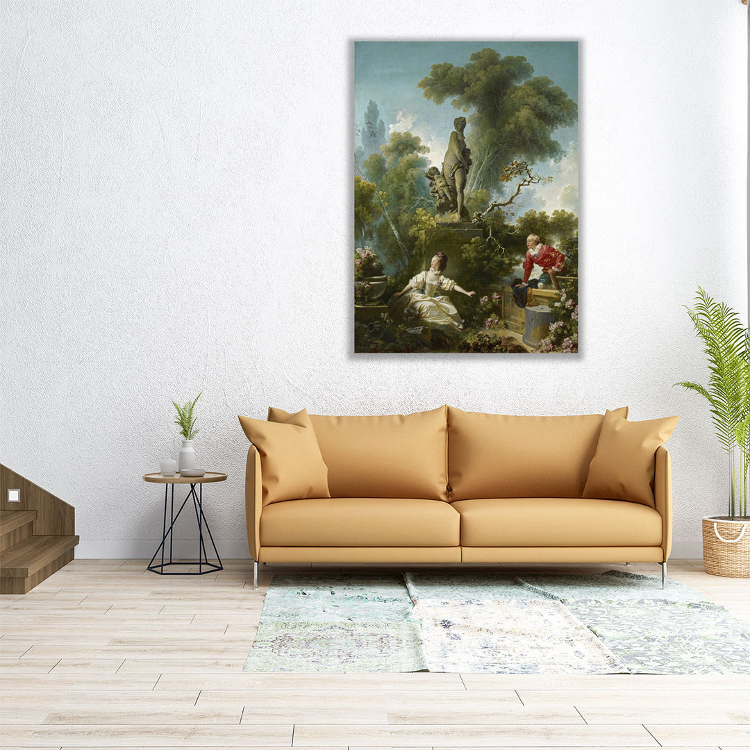 The Progress of Love, The Meeting - Canvas Print Wall Art