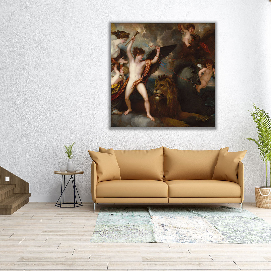 The Power of Love in the Three Elements - Canvas Print Wall Art