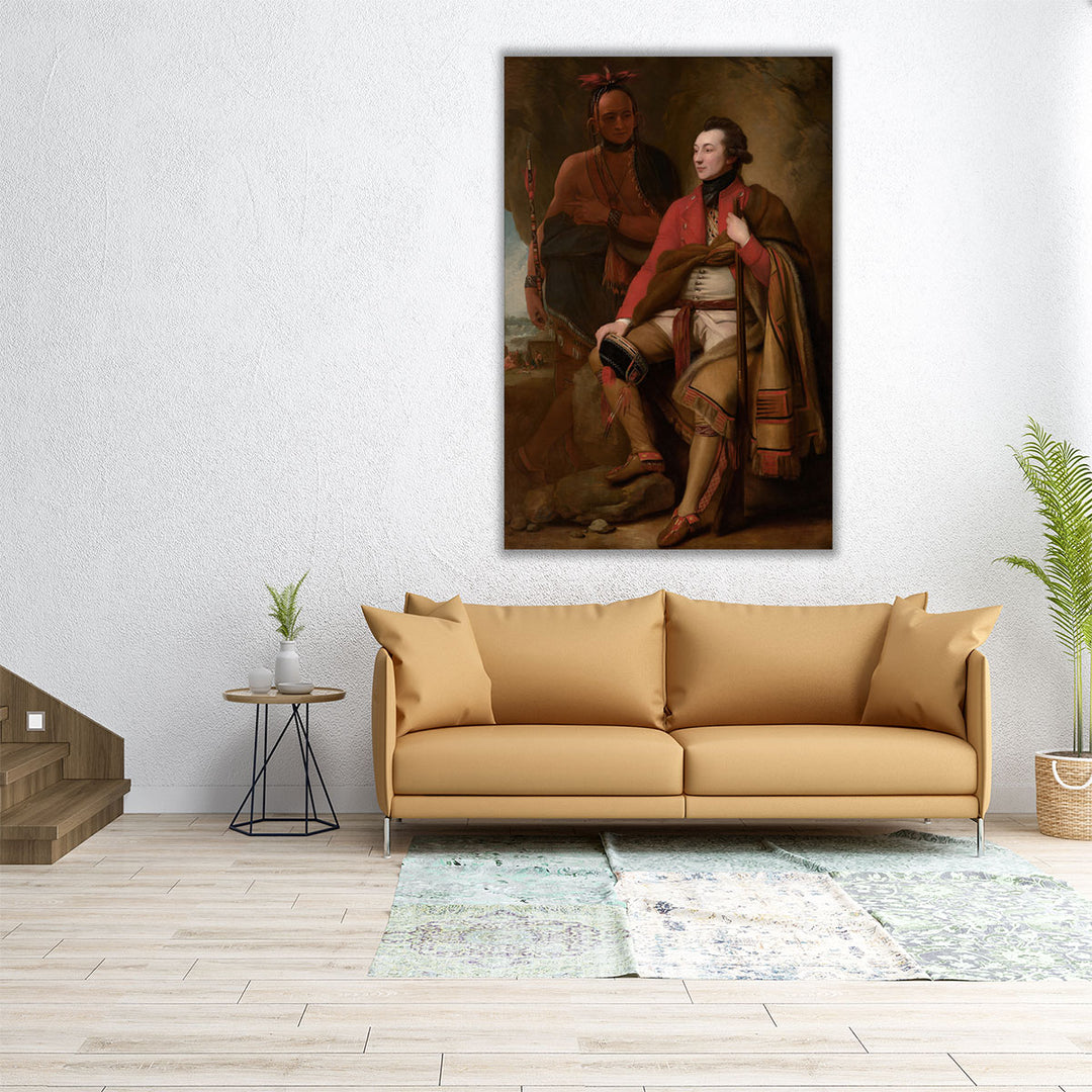 Colonel Guy Johnson and Karonghyontye, 1776 - Canvas Print Wall Art