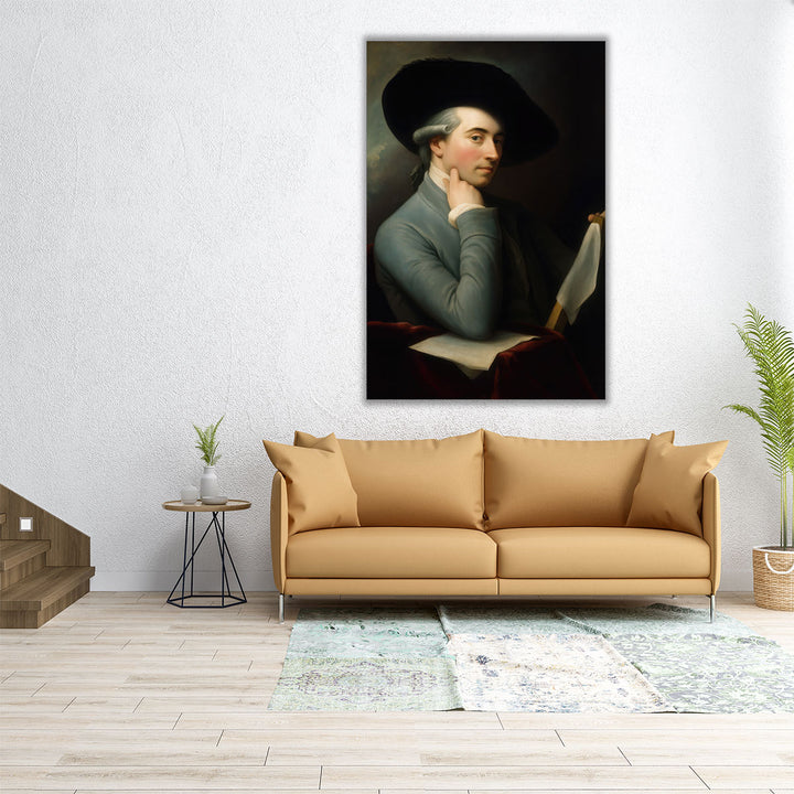 Benjamin West Portrait - Canvas Print Wall Art