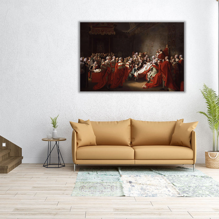 The Death of Chatham - Canvas Print Wall Art