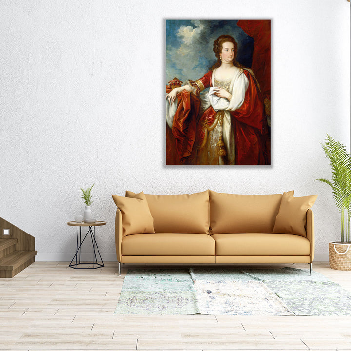 lizabeth,Countess of Effingham - Canvas Print Wall Art