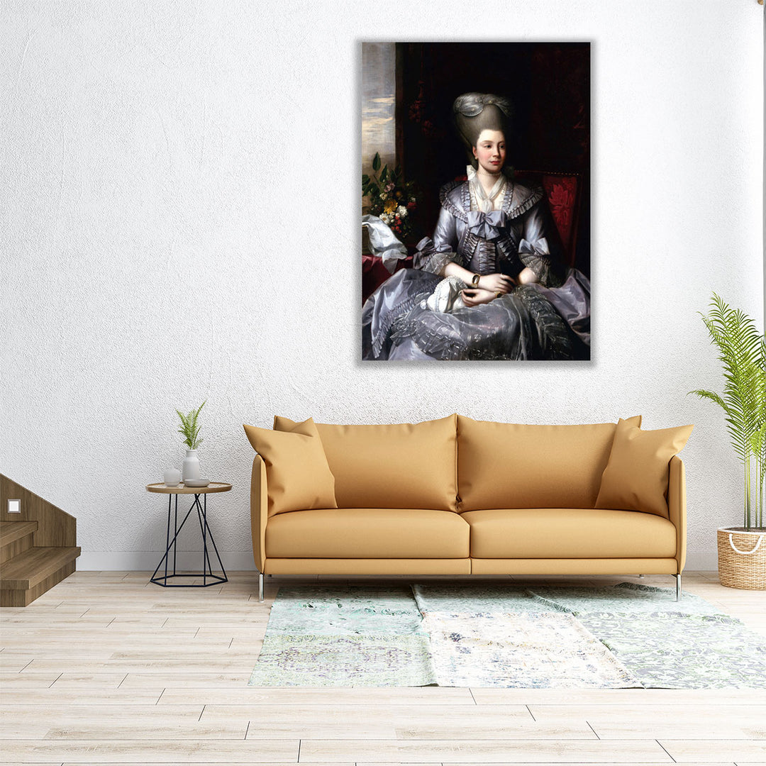 Portrait of Queen Charlotte - Canvas Print Wall Art