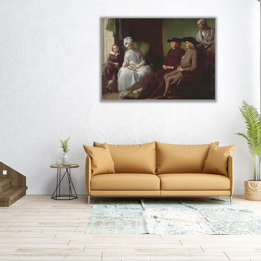 The Artist and His Family - Canvas Print Wall Art