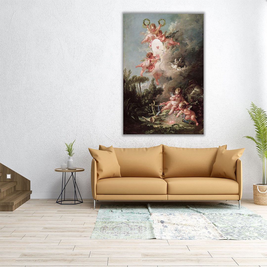 Cupid's Target - Canvas Print Wall Art